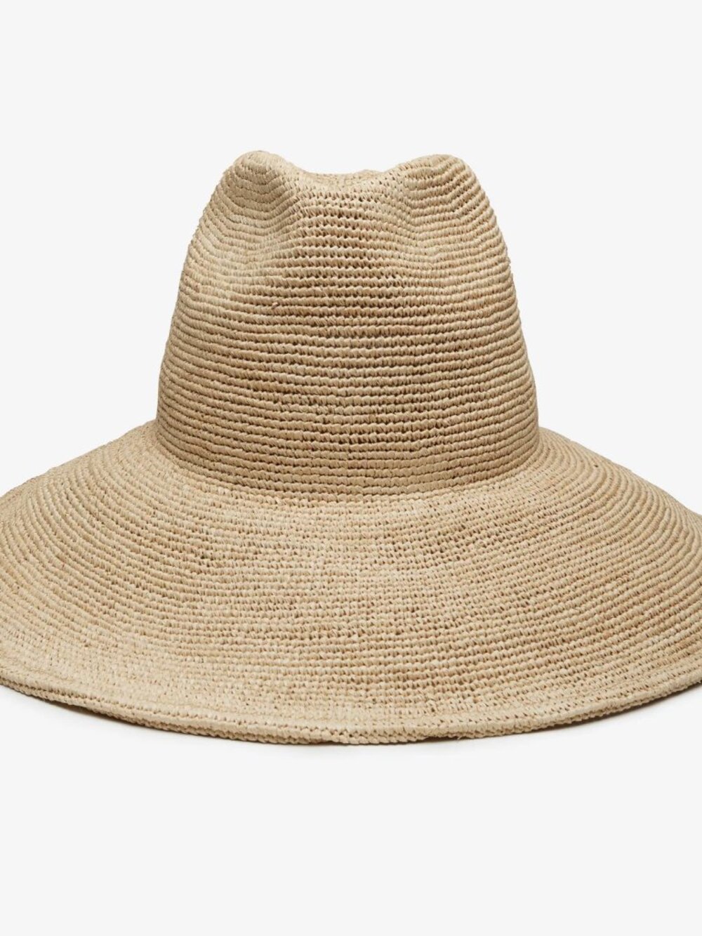 New Wyeth Lina Raffia Packable Adjustable Wide Brim Natural Sun Hat One Size NWT - Picture 9 of 14